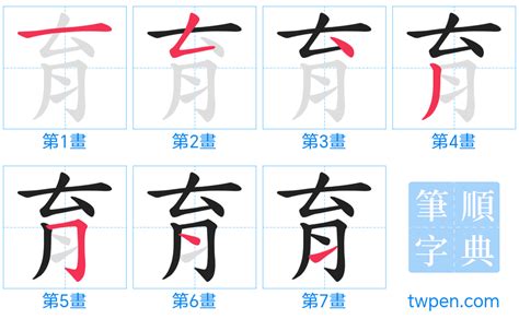 育 幾劃|育的筆順 國字「育」筆畫